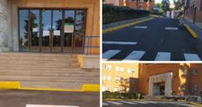 Concluida la reforma y sealizacin del antiguo acceso principal del hospital San Pedro de Alcntara