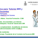 TUTORES Y COLABORADORES MIR. Sesi&oacute;n Informativa