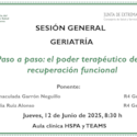 Paso a paso: el poder terapéutico de la recuperación funcional