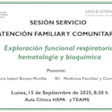 Exploración funcional respiratoria, hematología y bioquímica