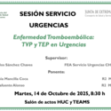 Enfermedad Tromboembólica: TVP y TEP en Urgencias