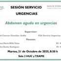 Abdomen agudo en urgencias Abdomen agudo en urgencias