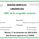ABC de la ecografía torácica