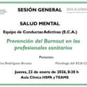 Prevención burnout en los profesionales sanitarios