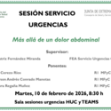 Más allá de un dolor abdominal