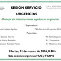 Manejo de intoxicaciones agudas en urgencias