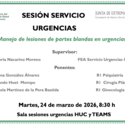 Manejo de lesiones de partes blandas en urgencias