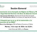 Presentación Campaña Higiene de Manos 2026 y Mes Seguridad del Paciente.