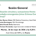 Actualización circuitos y actuaciones frente a enfermedades emergentes (virus Crimea Congo, Hantavirus)