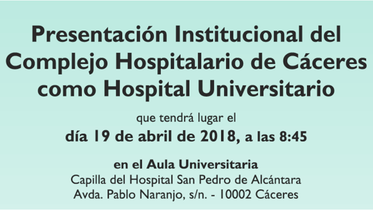 Acto institucional presentacin Complejo Hospitalario Universitario