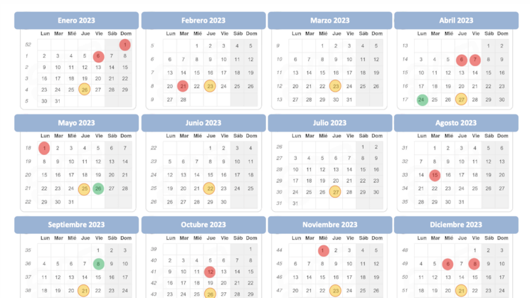 calendario de reuniones del ao 2023