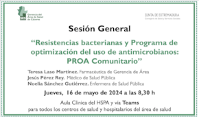 Resistencias bacterianas y Programa de optimización del uso de antimicrobianos: PROA Comunitario