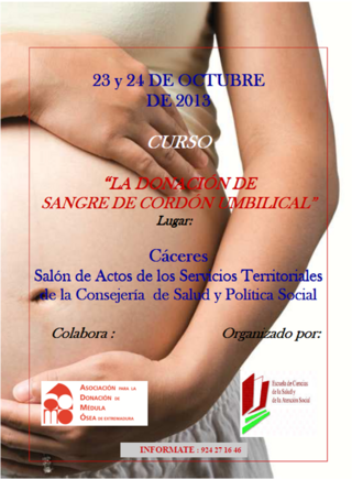 CURSO. La donación de sangre de cordón umbilical