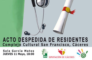 Acto oficial de despedida de los residentes que finalizan su formación en el Área de Salud de Cáceres