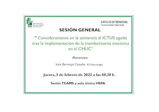 Consideraciones en la asistencia al ICTUS agudo tras la implementación de la trombectomía mecánica en el CHUC