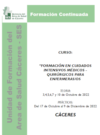 FORMACIÓN EN CUIDADOS INTENSIVOS MÉDICOS - QUIRÚRGICOS PARA ENFERMERAS/OS