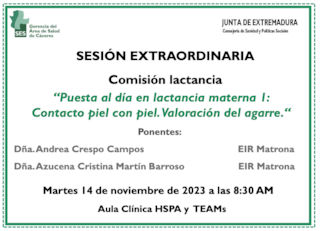Puesta al día en lactancia materna 1:  Contacto piel con piel. Valoración del agarre.