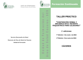 Contención verbal mecánica en el paciente psiquiátrico para Celadores