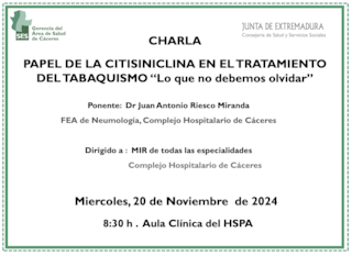 Papel de la citisiniclina en el tratamiento del tabaquismo 