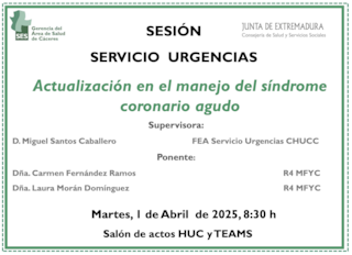 Actualización en el manejo del síndrome coronario agudo