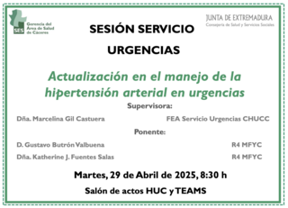 Actualización en el manejo de la hipertensión arterial en urgencias