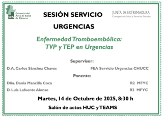 Enfermedad Tromboembólica: TVP y TEP en Urgencias