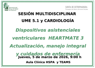 Dispositivos asistenciales ventriculares HEARTMATE 3 Actualización, manejo integral y cuidados de enfermería