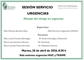 Manejo del vértigo en urgencias