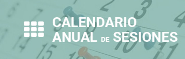 10012019 Calendario de Sesiones Generales 2019