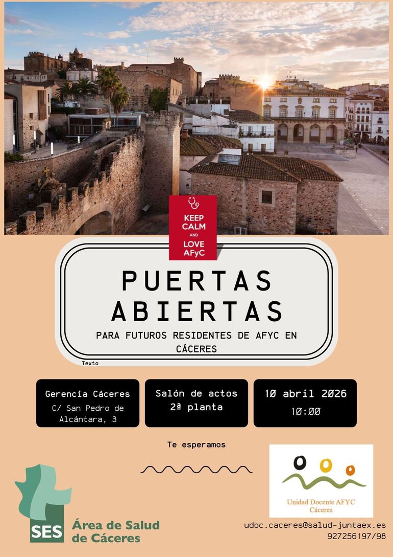 Puertas abiertas para futuros residentes de AFYC en Cceres